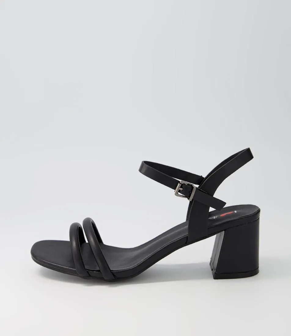 I LOVE BILLY Zelkie Black Sandals