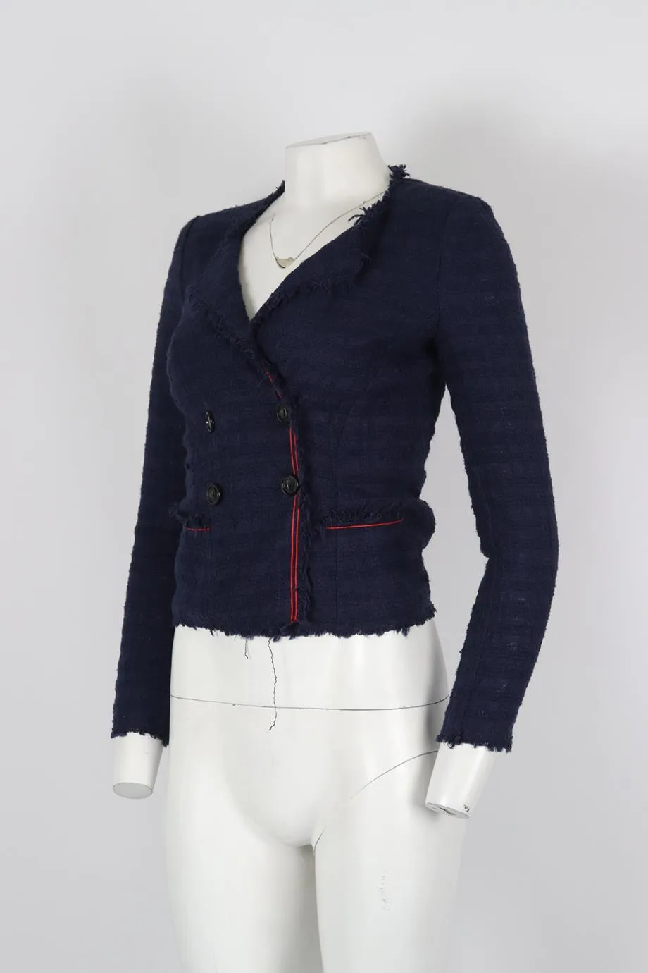 ISABEL MARANT TOILE TWEED COTTON BLEND JACKET FR 34 UK 6