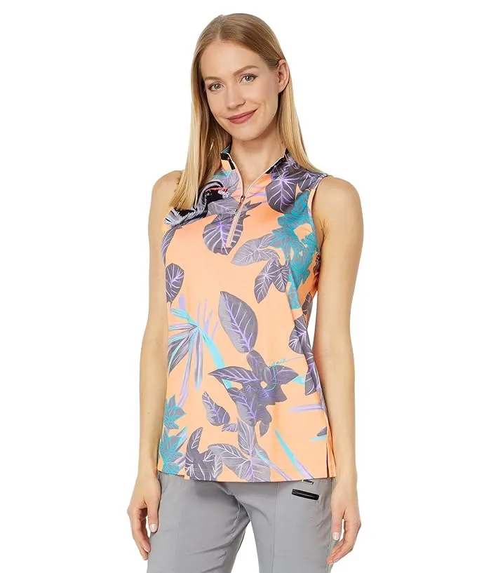 Jamie Sadock Savannah Print Racerback Sleeveless Top Women's