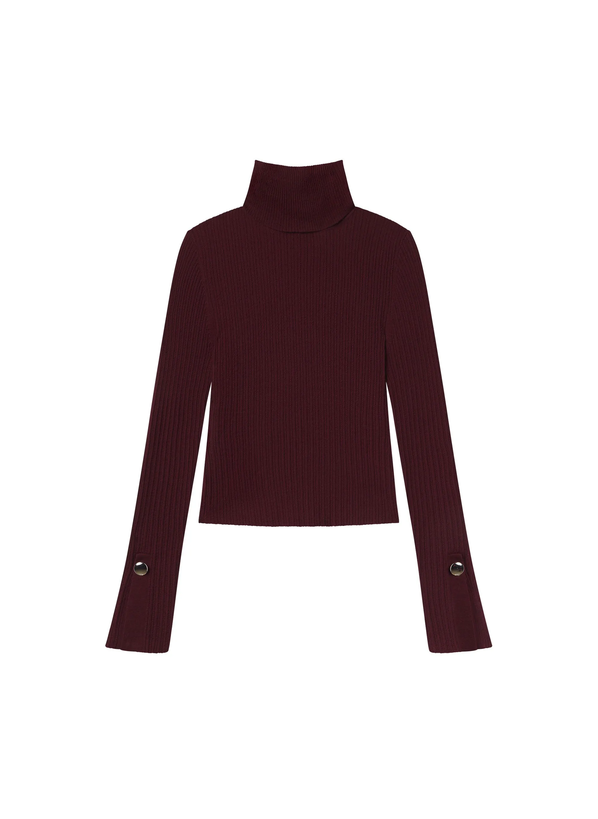 Jett Cable Knit Merino Turtleneck Top