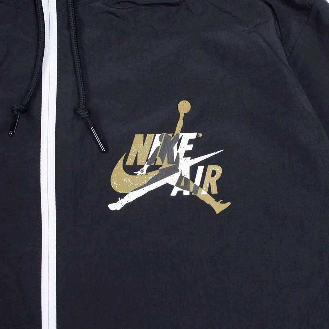 Jordan Men Jumpman Classics Jacket (black / white / smoke grey / metallic gold)