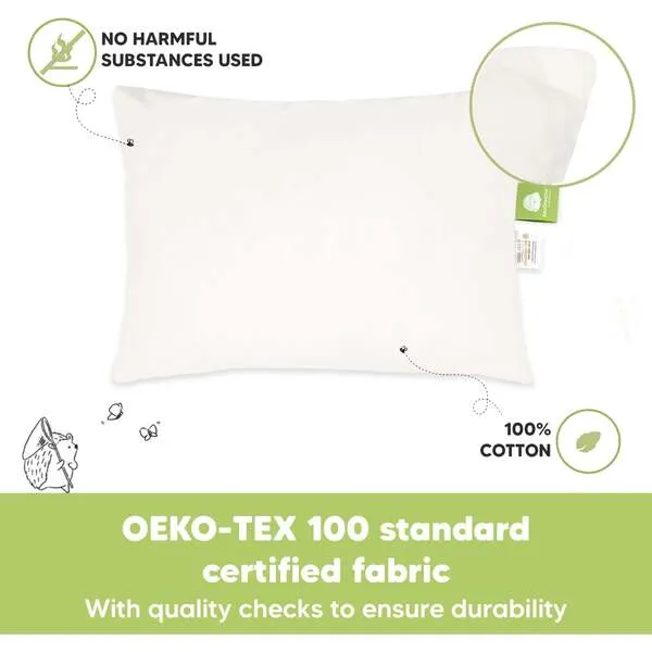 KeaBabies 2-Pack Toddler Pillows for Sleeping 13X18, Soft White