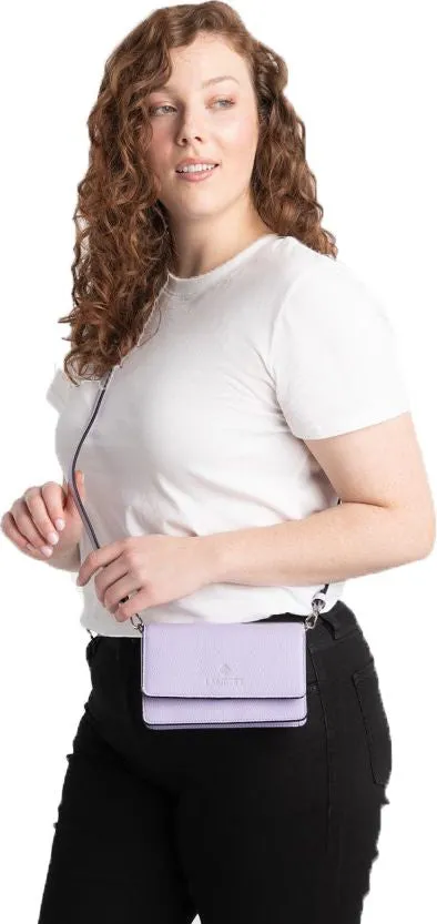 Lambert 2 In 1 Wallet Crossbody SLG Lavender Pebble