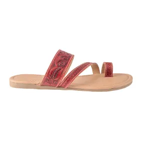 Lannie Mae Sandals in Scarlet