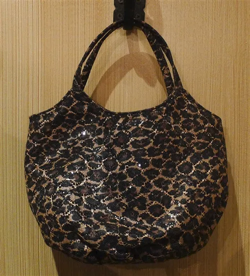 L'Aura Ales Armando Small Tote in Leopard