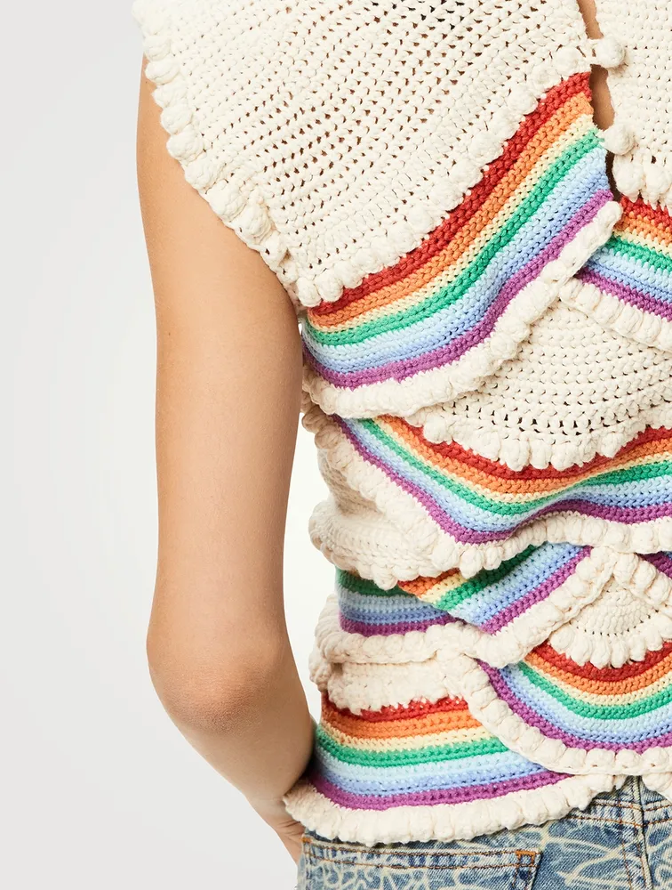 LOEWE Paula's Ibiza Crochet Sleeveless Top