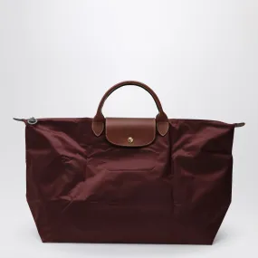 Longchamp    Longchamp Travel Bag Burgundy Le Pliage Original S