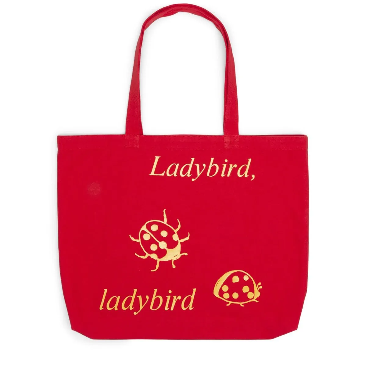 LOVE IS GREAT TOTE Lady Bug Red