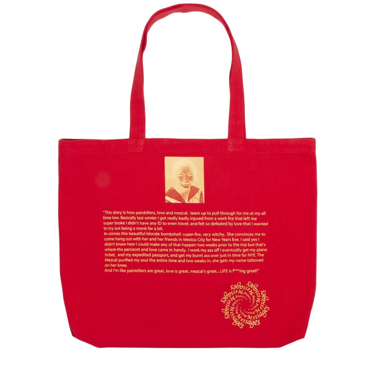 LOVE IS GREAT TOTE Lady Bug Red