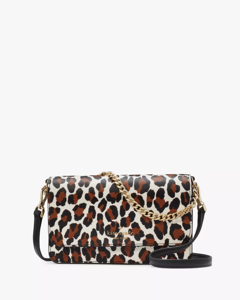 Madison Spotted Leopard Willow Small Flap Crossbody | Kate Spade GB