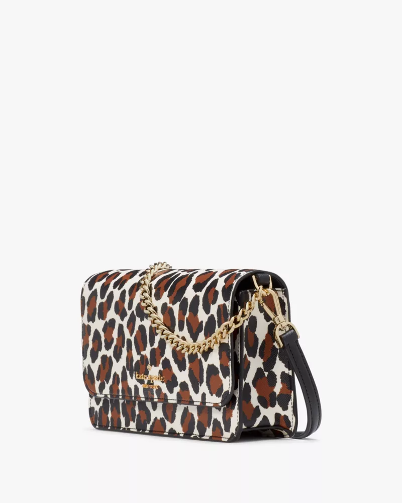 Madison Spotted Leopard Willow Small Flap Crossbody | Kate Spade GB