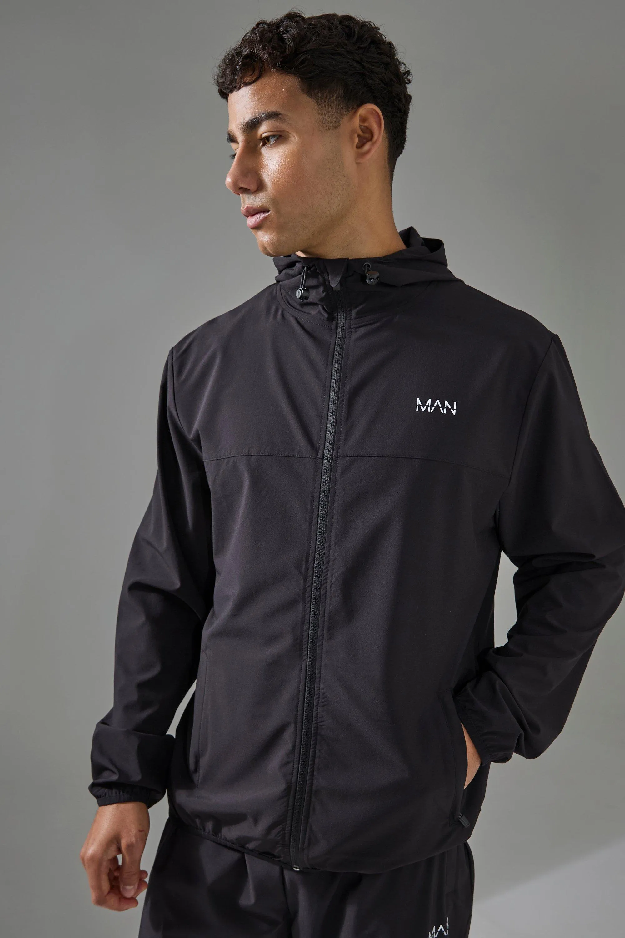 Man Active Shower Resist Ventilated Windbreaker