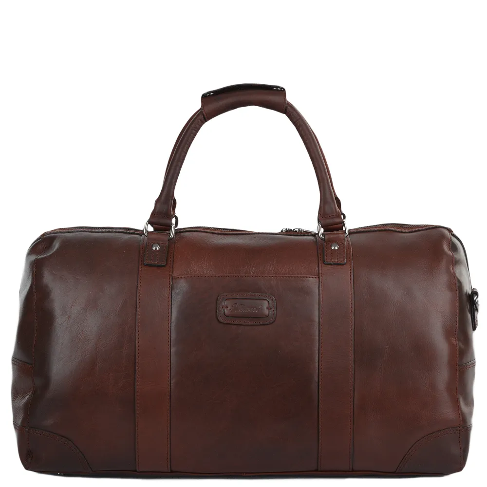 Mens Leather Travel Bag Tan : Francis