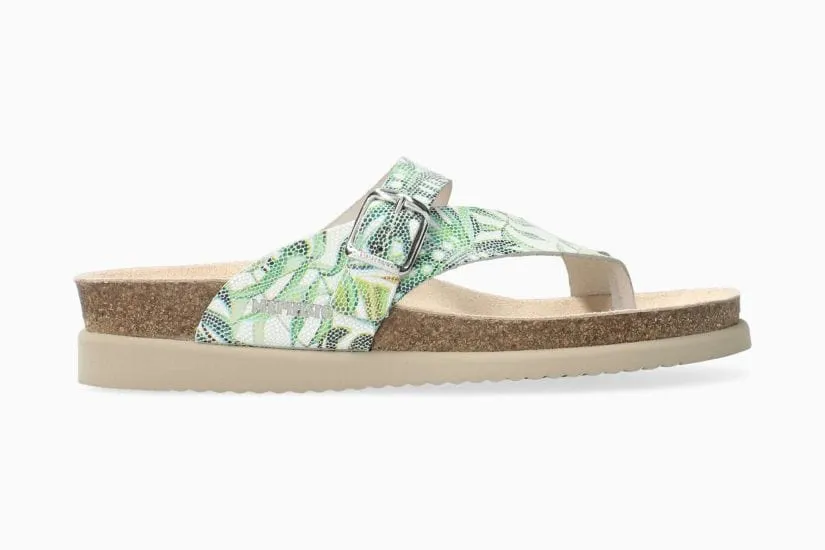 Mephisto Womens Helen Sandals - Green Leaves