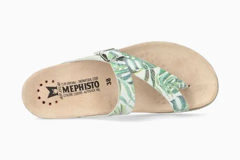 Mephisto Womens Helen Sandals - Green Leaves