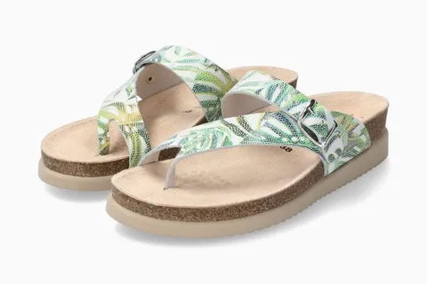 Mephisto Womens Helen Sandals - Green Leaves