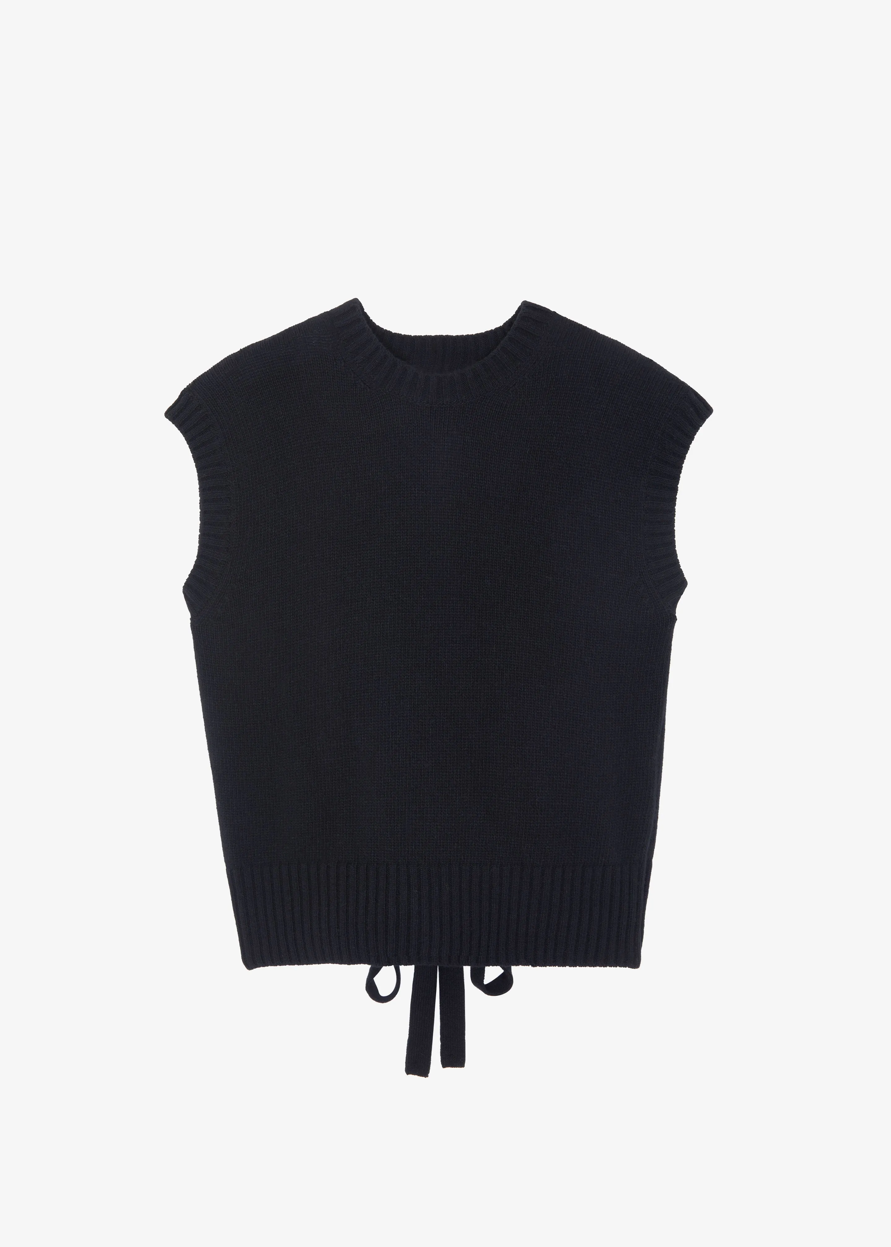 Milo Knit Vest - Black