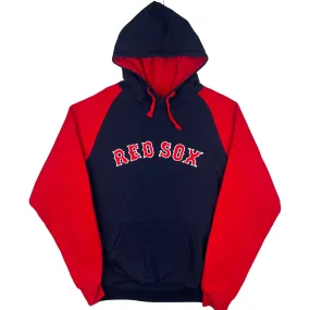 MLB Boston Red Sox Pullover Hooded Sweatshirt Navy Red