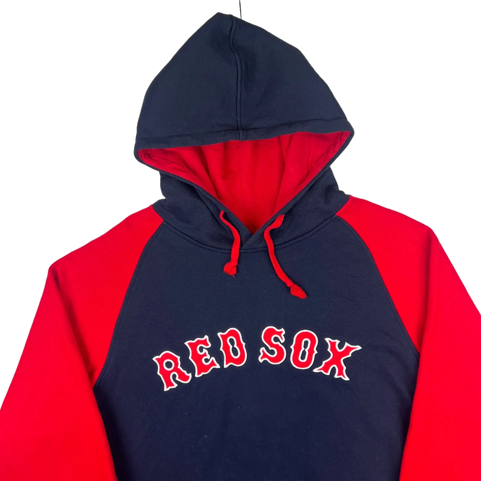 MLB Boston Red Sox Pullover Hooded Sweatshirt Navy Red