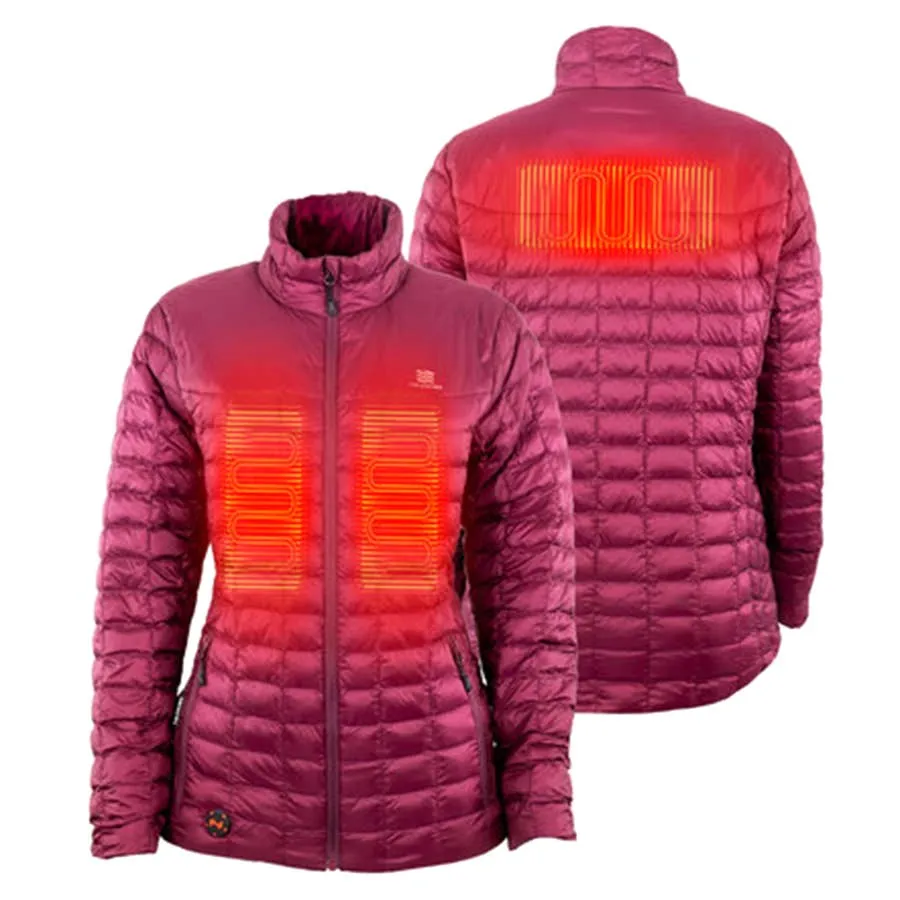 Mobile Warming Women's BackCountry 7.4V Heated Jacket - Burgundy