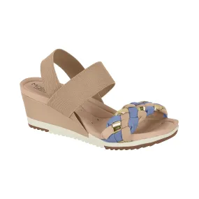 Modare Ladies Low Wedge Sandals Beige