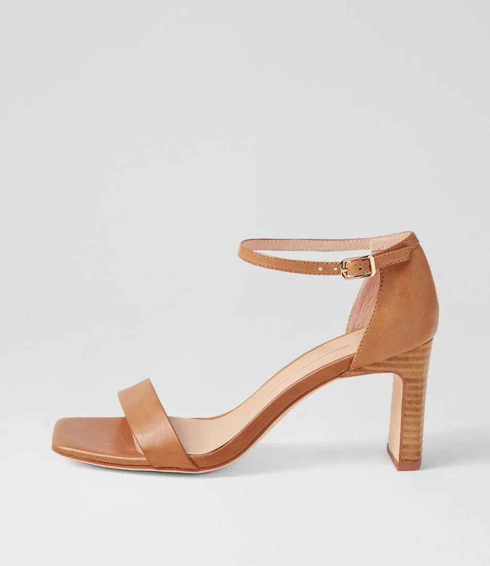 MOLLINI Flowla Tan Natural Leather Sandals