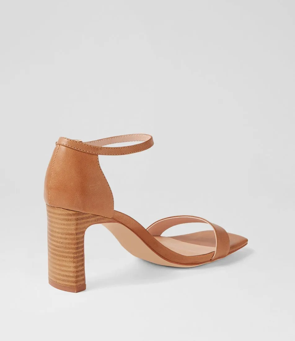 MOLLINI Flowla Tan Natural Leather Sandals