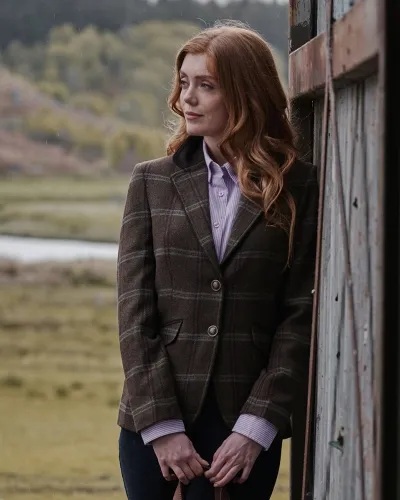 Musselburgh Ladies Tweed Hacking Jacket by Field Pro | Hoggs of Fife