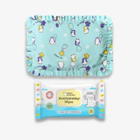 Mustard seed pillow (Little Pingu) and XtraHydrating Wipes - 40 pack