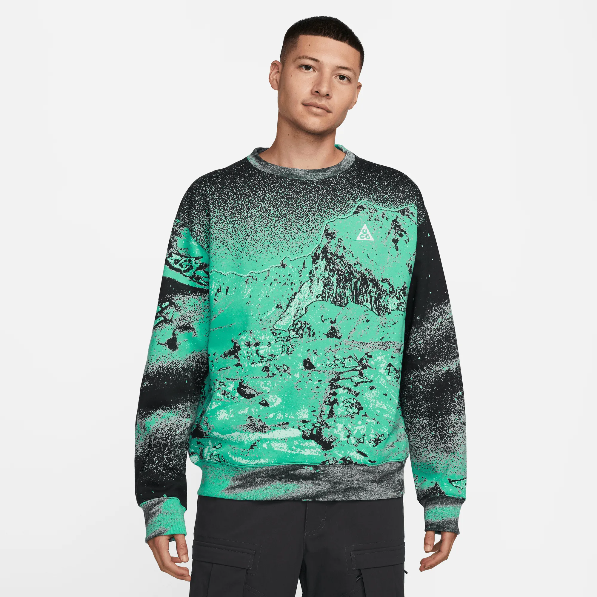 Nike ACG Therma-FIT Allover Print Fleece Crew