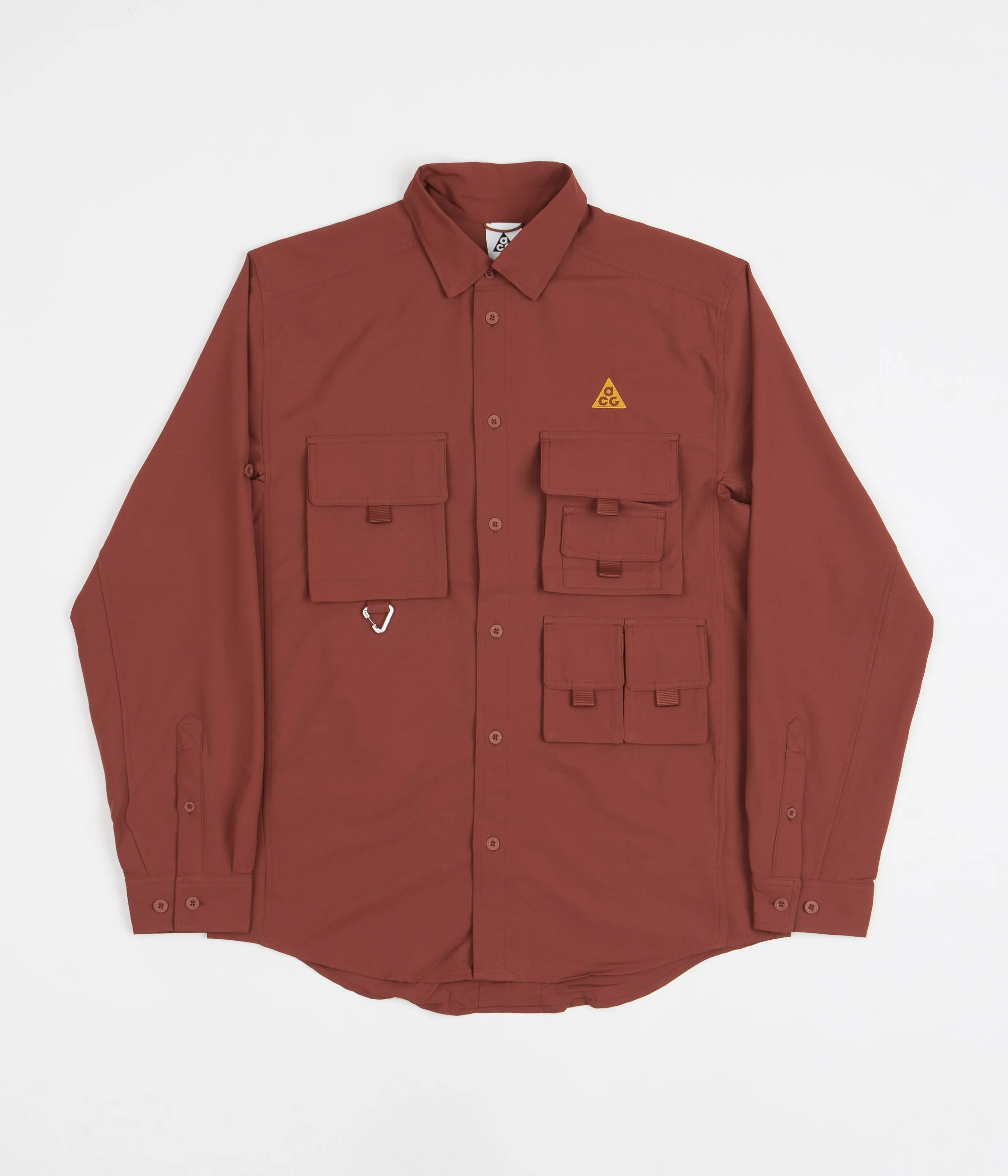 Nike ACG UV Devastation Trail Shirt - Mars Stone / Gold Suede