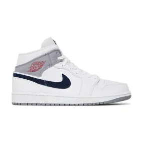 Nike Air Jordan 1 Mid (Paris/ White/ University Red/ Ste...