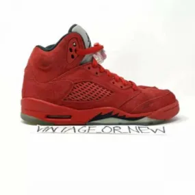 Nike Air Jordan V 5 Red Suede Retro 2017 BG GS 440888-60...