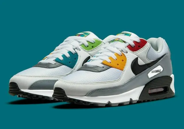 Nike air max 90 peace & love swoosh white black red photon dm8151 100 men size