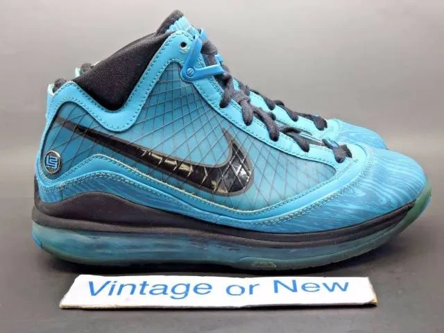 Nike air max lebron vii 7 all-star chlorine blue gs sz 5.5y