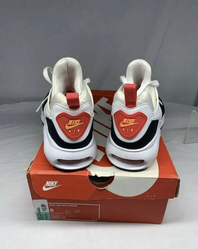 Nike air max prime white siren red black bright crimson