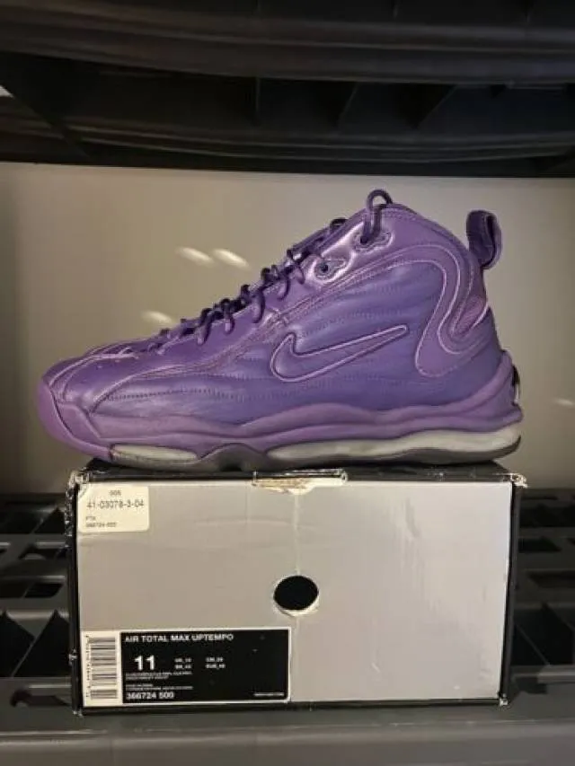 Nike air total max uptempo club purple violet air pack og 366724 500 size 11