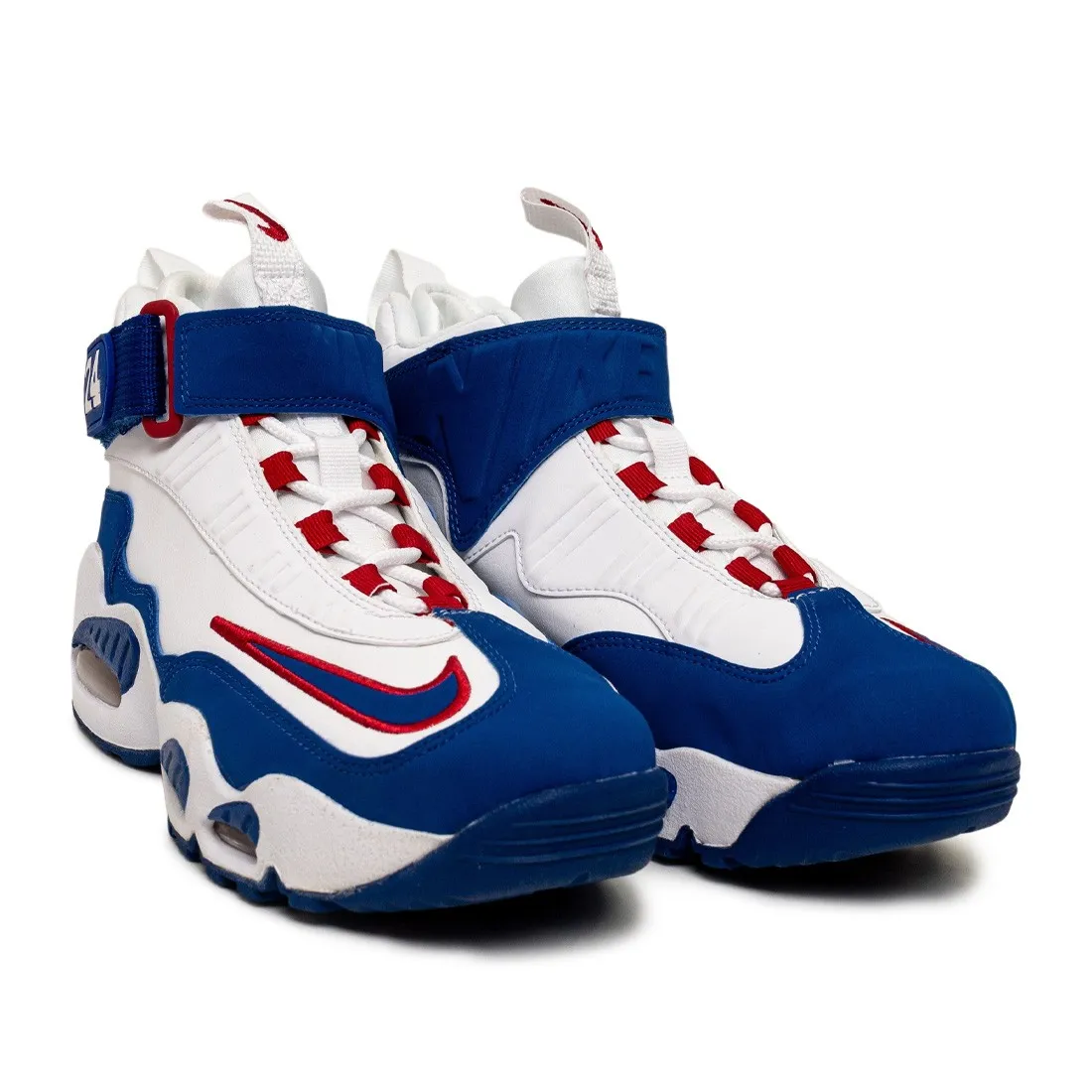 Nike Big Kids Air Griffey Max 1 (Gs) (white / old royal-gym red)