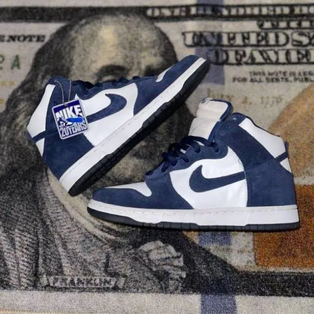 Nike dunk high pro (2005 bttys wht/midnight navy)