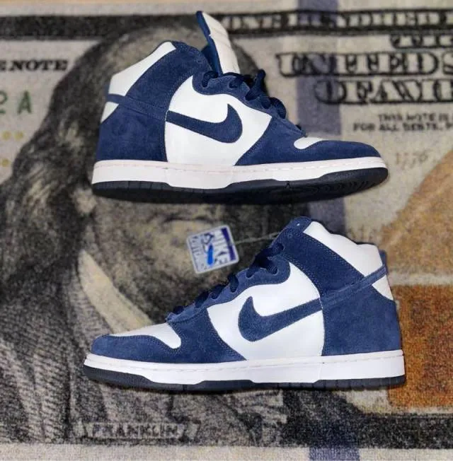 Nike dunk high pro (2005 bttys wht/midnight navy)