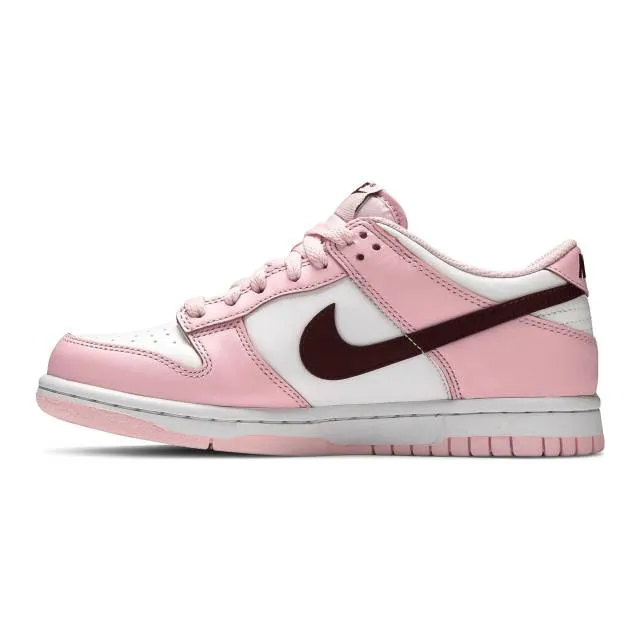 Nike dunk low gs (pink foam/ pink/ dark beetroot/ white) big kids 3.5y-7y cw1590-601