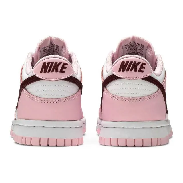 Nike dunk low gs (pink foam/ pink/ dark beetroot/ white) big kids 3.5y-7y cw1590-601