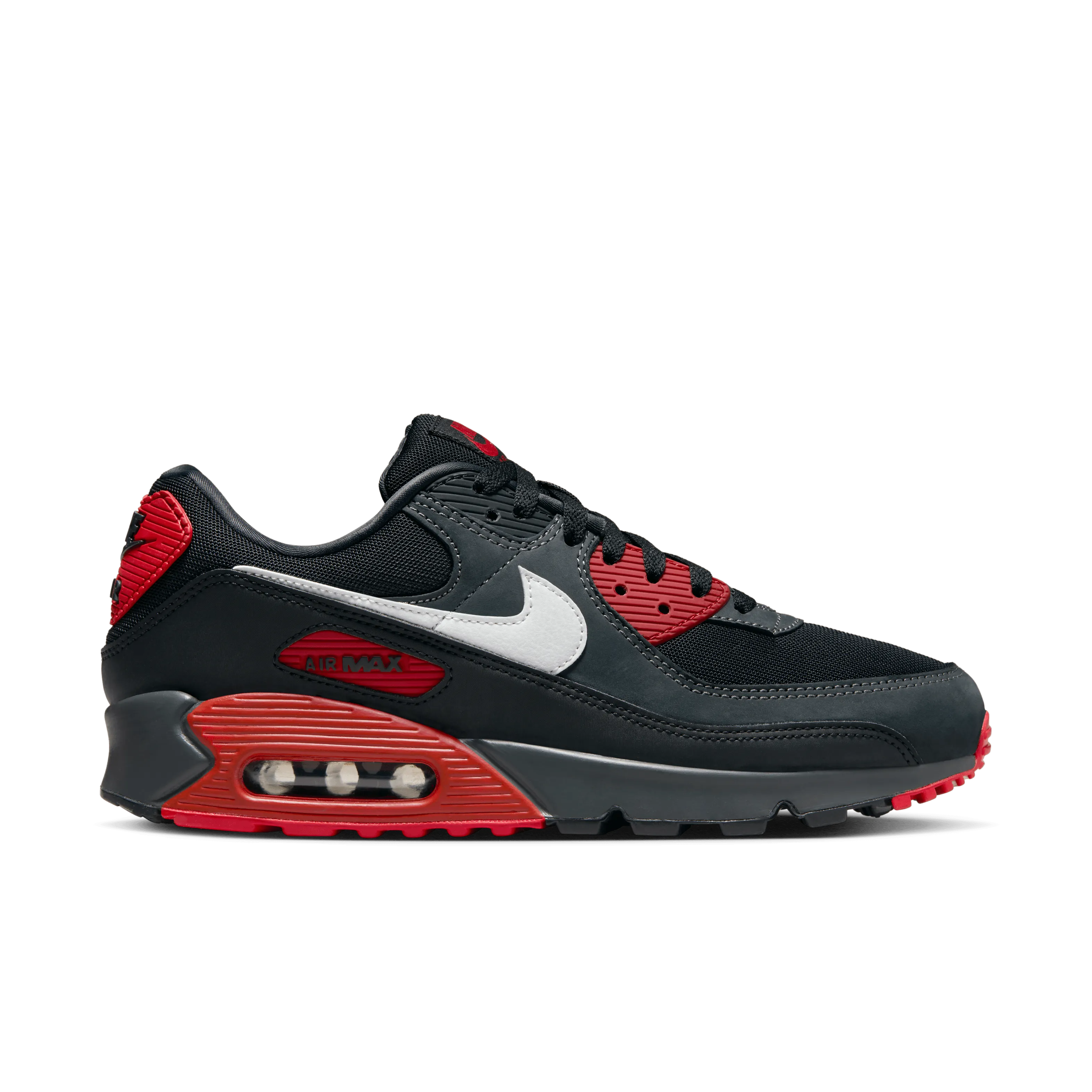 Nike - Men - Air Max 90 - Anthracite/White/Black/Mystic Red