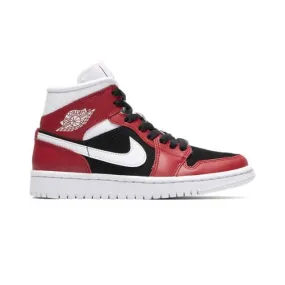 Nike Women's Air Jordan 1 Mid (Gym Red Black/ White) Sizes 6