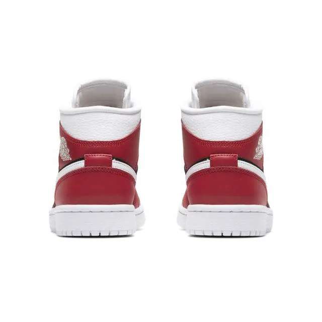 Nike Women's Air Jordan 1 Mid (Gym Red Black/ White) Sizes 6