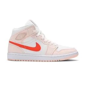 Nike Women's Air Jordan 1 Mid SE (Corduroy/ Sail/ Orange...