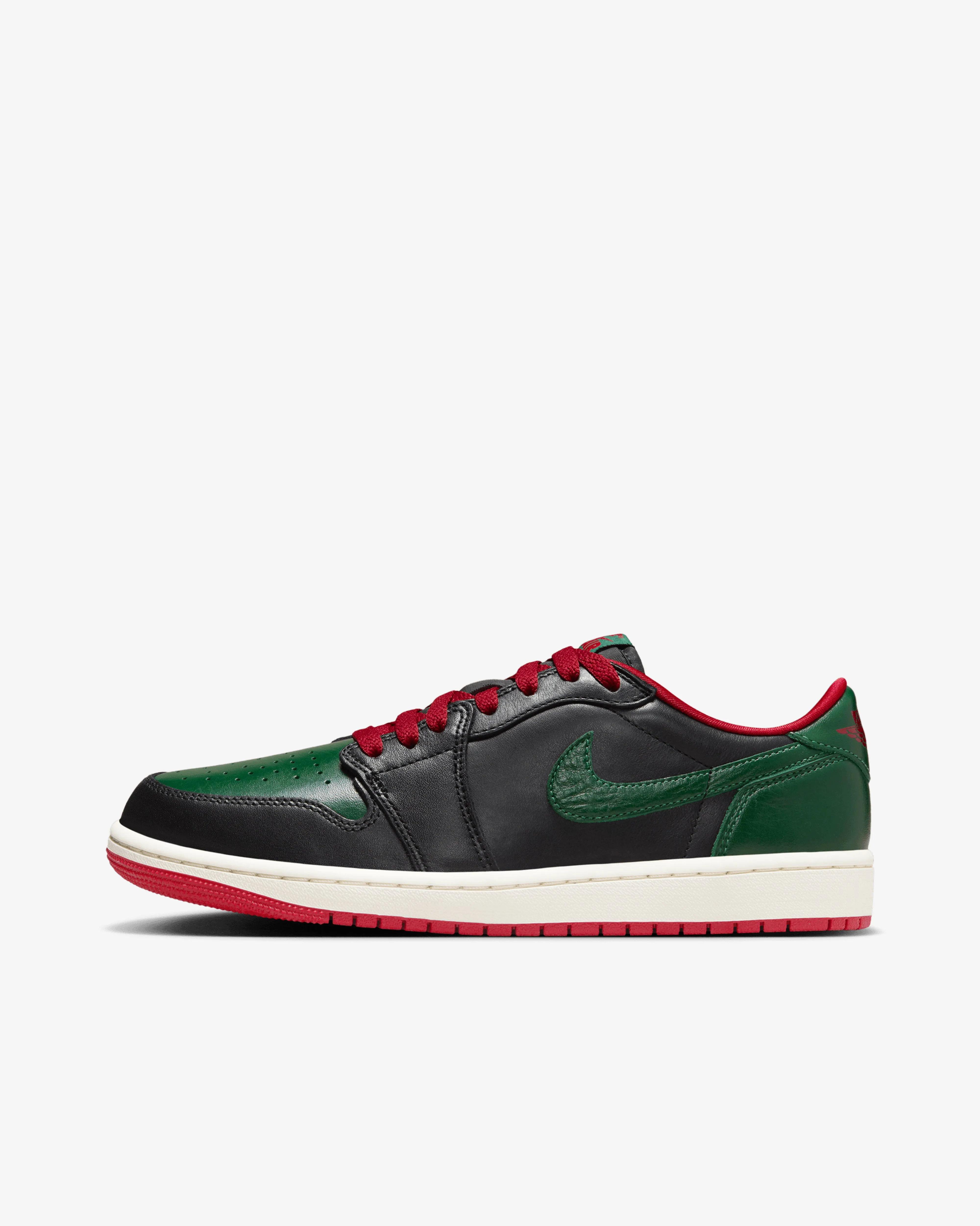 Nike Women's Air Jordan 1 Retro Low OG  Black/Gorge Green CZ0775-036