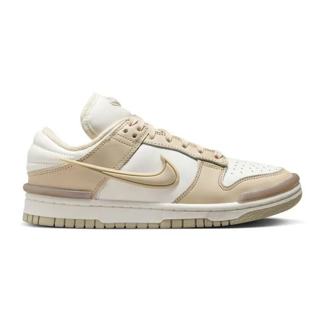 Nike women's dunk low twist (sanddrift/ tan/ coconut milk/ sanddrift/ pink oxford/ sail) sizes 5-12