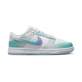 Nike women's dunk low (unlock your space/ white/ multi-color/ ice blue/ phantom/ light menta) sizes