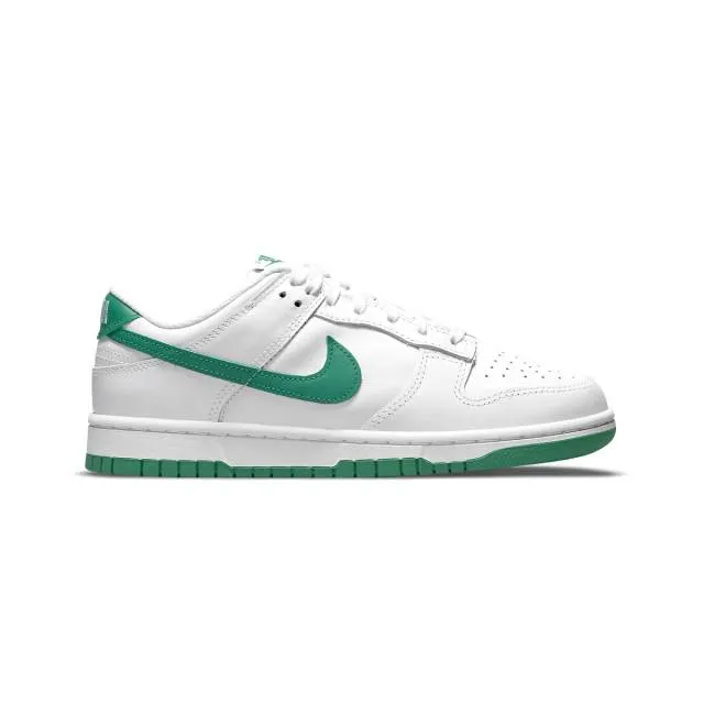 Nike women's dunk low (white lucky green/ white/ lucky green nois